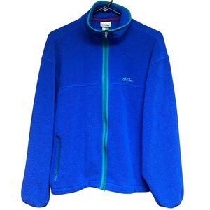 Vintage 90’s L.L. Bean Full Zip Embroidered Fleece Size Large